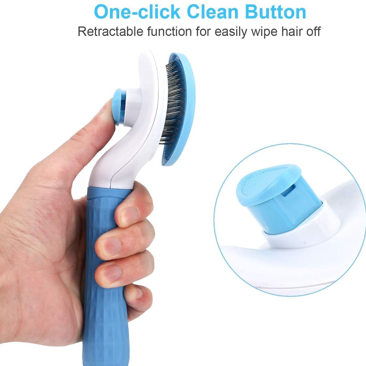 Slicker Pet Comb & Brush for Dogs & Cats | Gentle De-Shedding, Detangling & Fur Care Tool