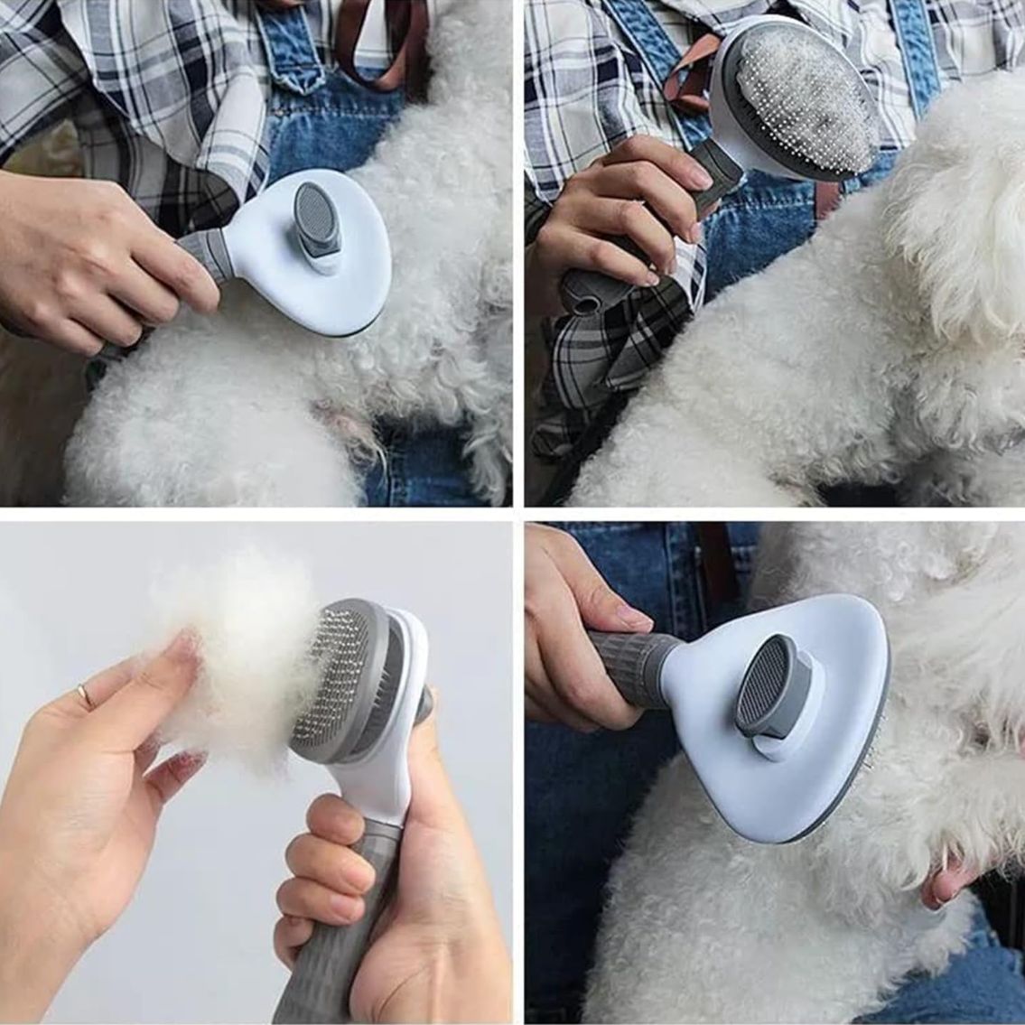 Slicker Pet Comb & Brush for Dogs & Cats | Gentle De-Shedding, Detangling & Fur Care Tool
