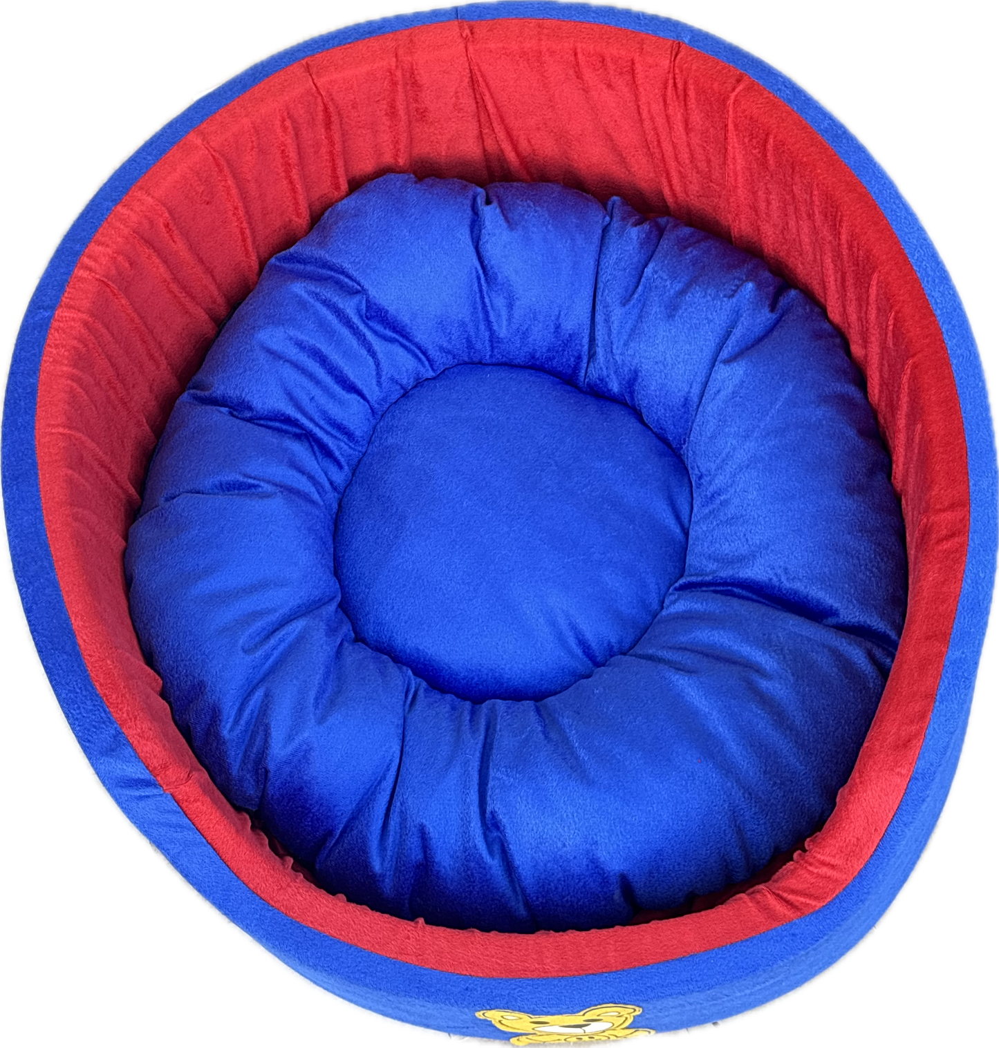 Plush Bolster Dog Bed for Medium Dogs – Soft & Supportive Lounger